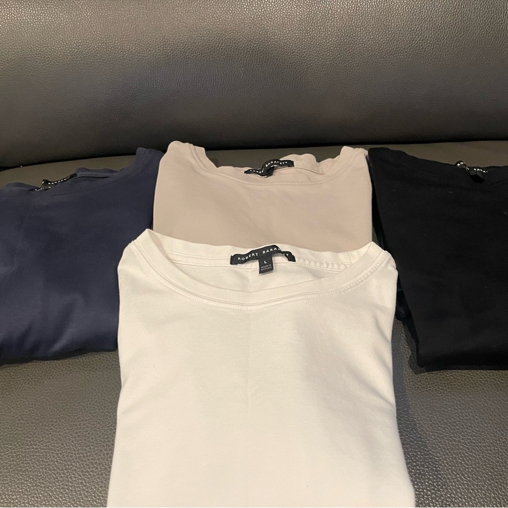 A bundle of 4 men’s Large Robert Barakett Tees